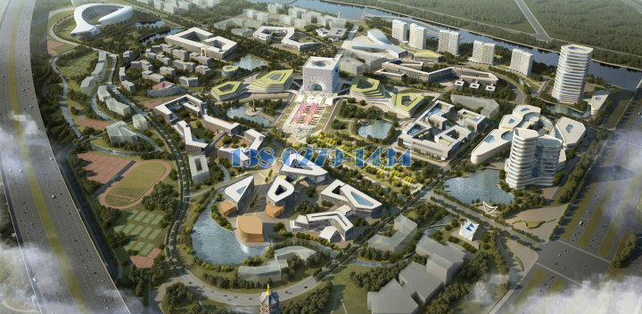 天津天狮国际大学城鸟瞰图 天津天狮国际大学城鸟瞰图