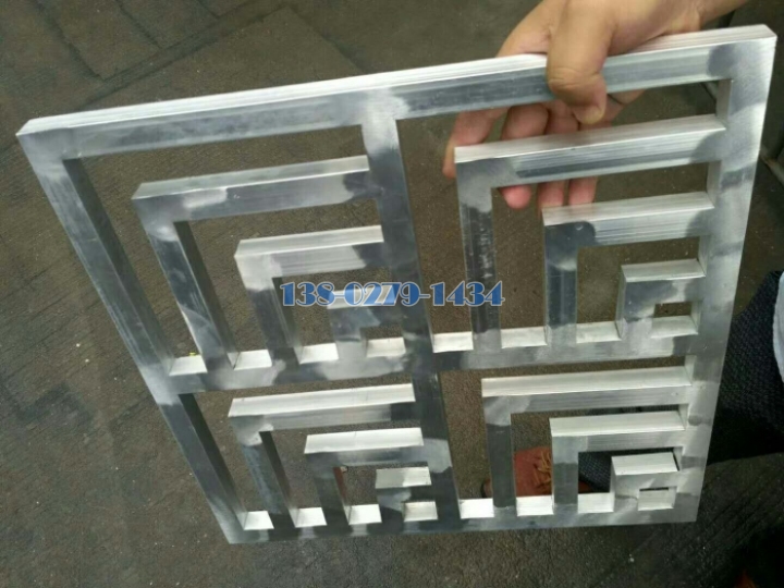 中式回字形铝窗花半成品 中式回字形铝窗花半成品