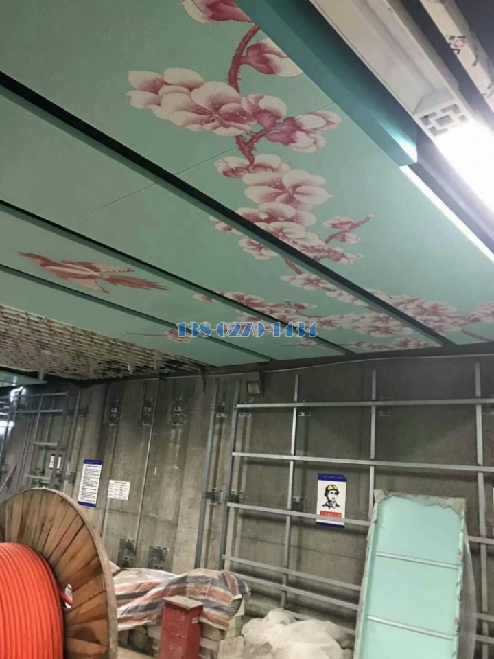 樱花图案喷绘条形铝单板 樱花图案喷绘条形铝单板