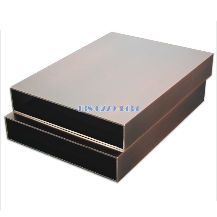 40*200*3.0mm电镀古铜色铝方管 40*200*3.0mm电镀古铜色铝方管