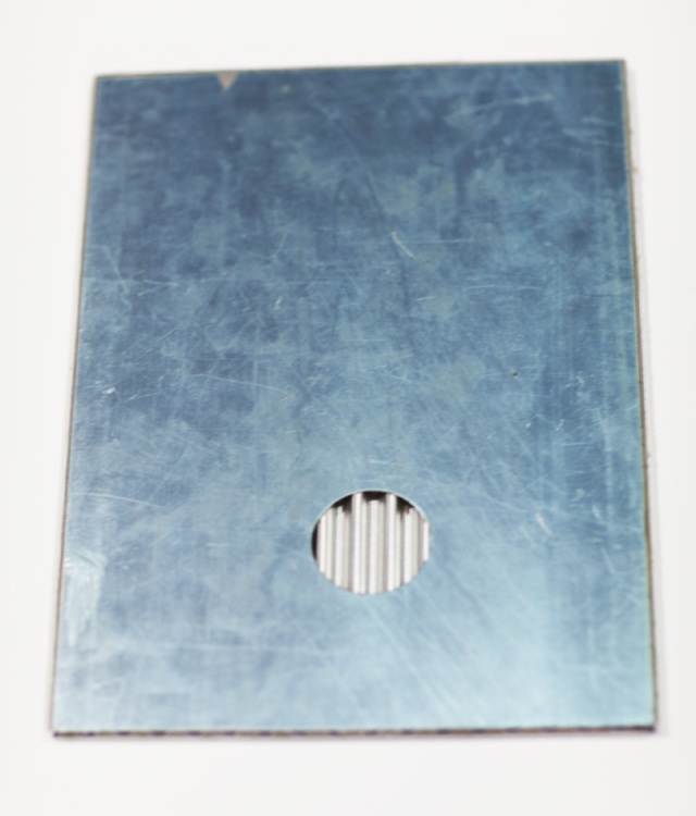 瓦楞铝复合板背面细节