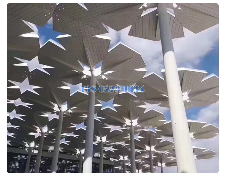 镂空铝单板叶子造型 镂空铝单板叶子造型