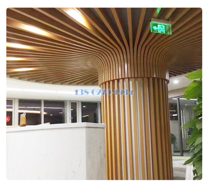 弧形铝方通组合伞形大树 弧形铝方通组合伞形大树
