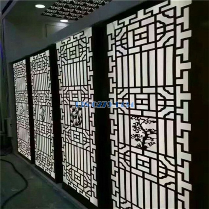 中式仿古代铝花格屏风 中式仿古代铝花格屏风
