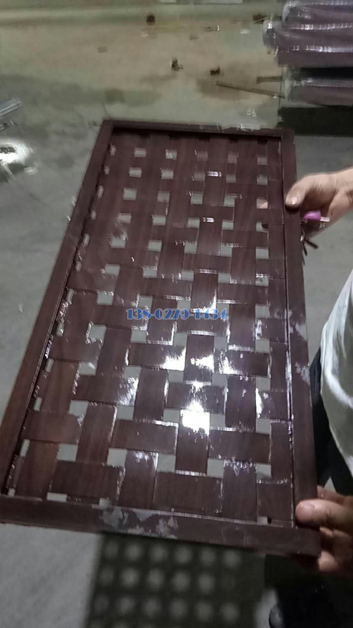 木纹色铝合金编织网 木纹色铝合金编织网