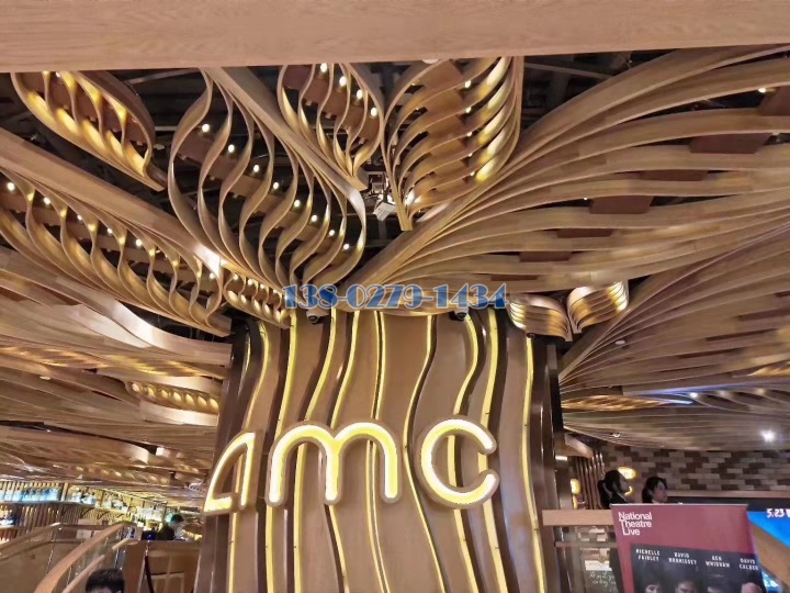 弧形铝方通造型大树 弧形铝方通造型大树