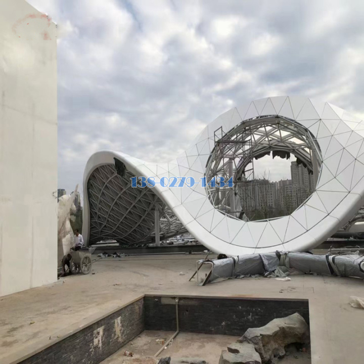 环形双曲铝单板环形天面 环形双曲铝单板环形天面