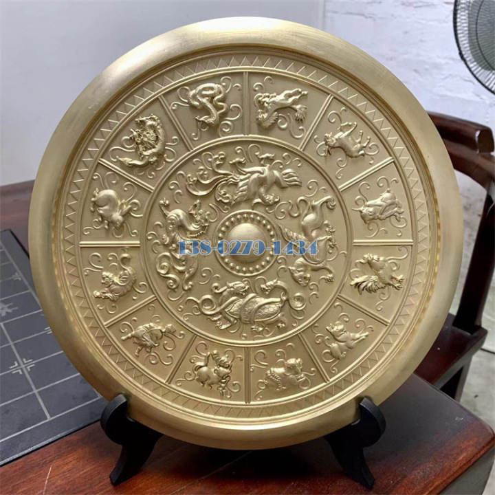 金色浮雕铝板摆件 金色浮雕铝板摆件