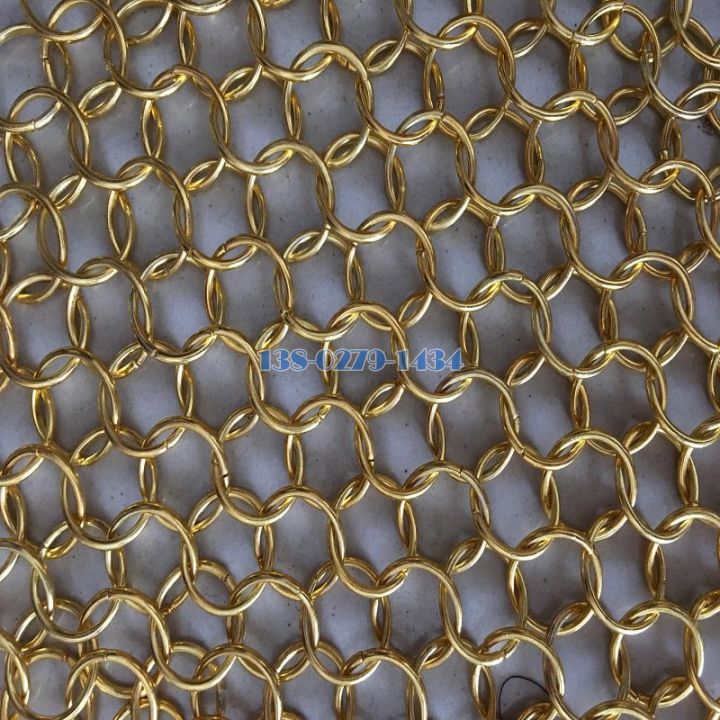 金色環形金屬裝飾網