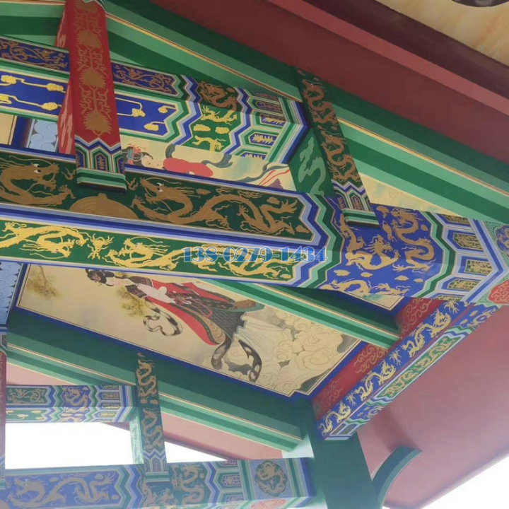 古建筑铝合金雕龙横梁 古建筑铝合金雕龙横梁