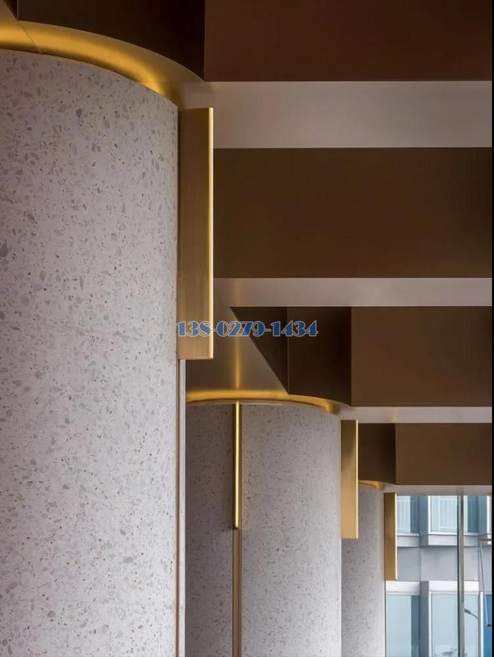 转印石纹铝板包柱 转印石纹铝板包柱