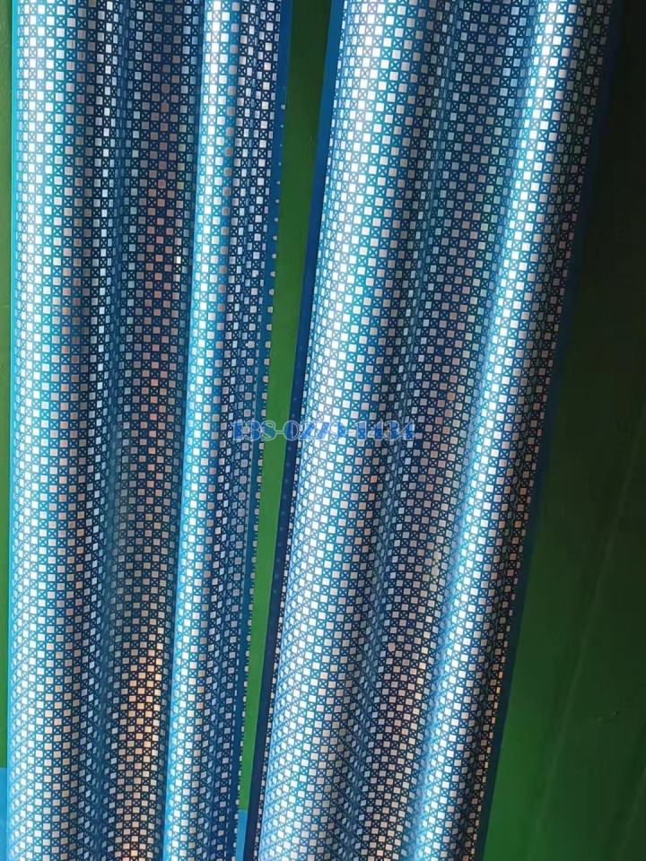 蓝色着色腐蚀纹理波浪铝型材 蓝色着色腐蚀纹理波浪铝型材