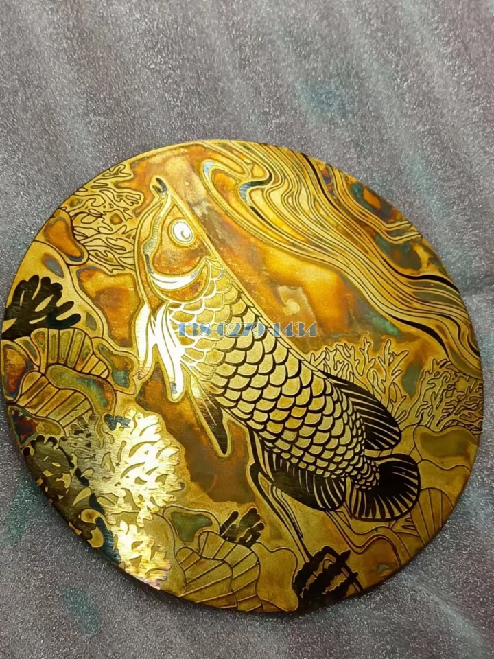 金龍魚(yú)圖案腐蝕鋁板