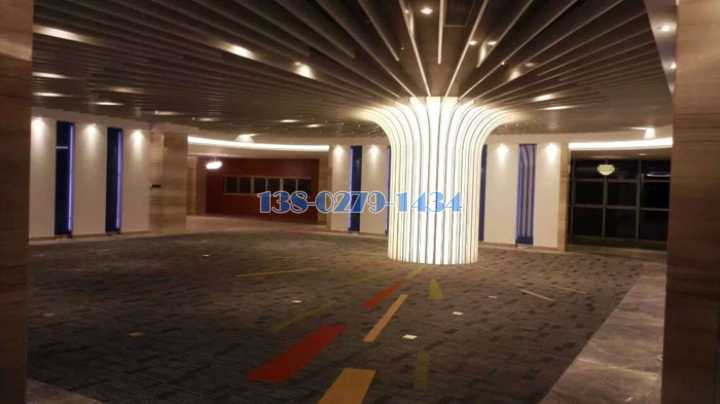 樹形包柱吊頂一體鋁方通