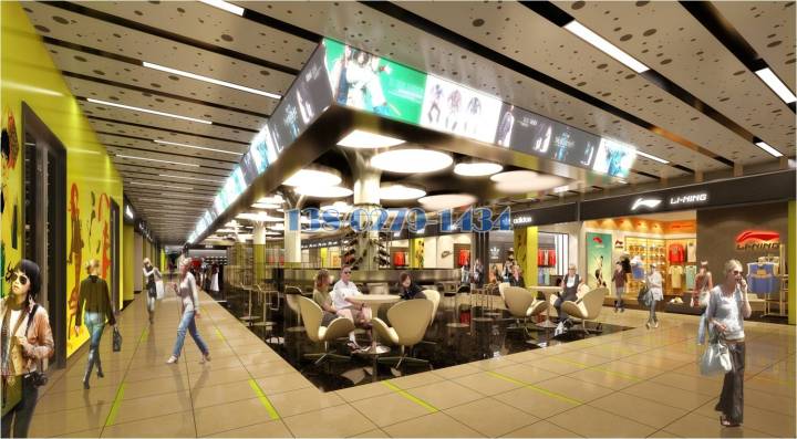 商場中央不規(guī)則沖孔鋁單板