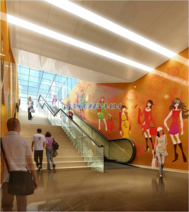 電梯間白色吊頂鋁單板內(nèi)嵌燈槽