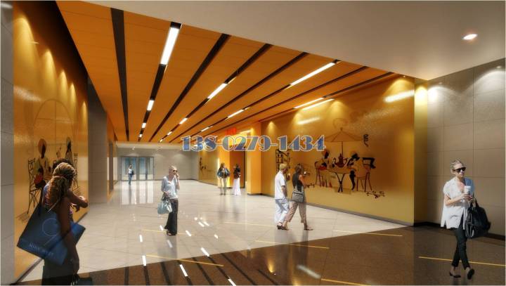 商場出口過道鋁單板吊頂