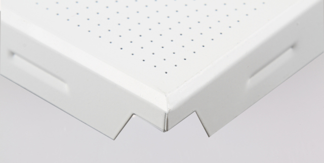 冲孔复合方板天花正面图
