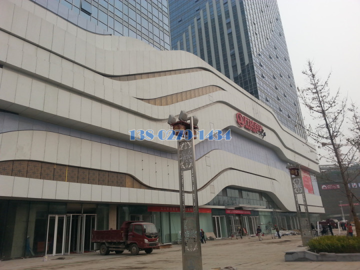 广场外用多层铝单板结构装饰 广场外用多层铝单板结构装饰