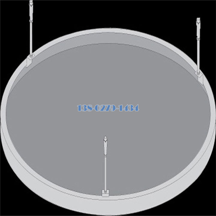 铝单板圆形造型灯盘吊装方式