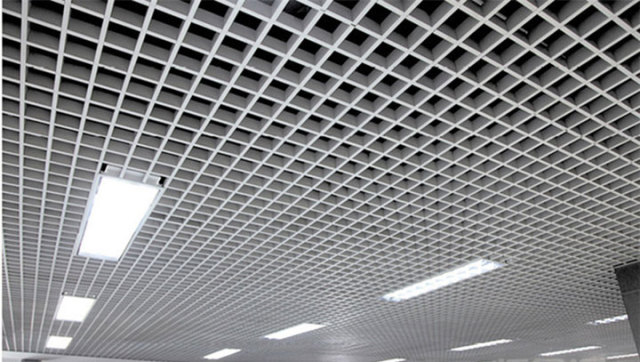 白色铝格栅吊顶