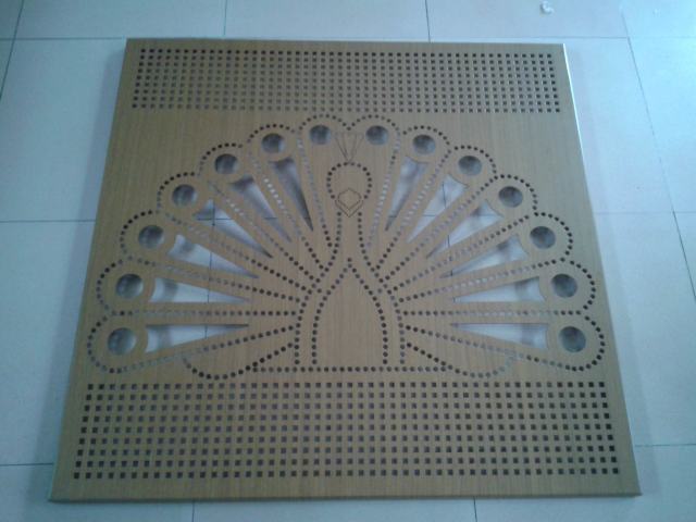 冲孔铝蜂窝板内贴吸音纸