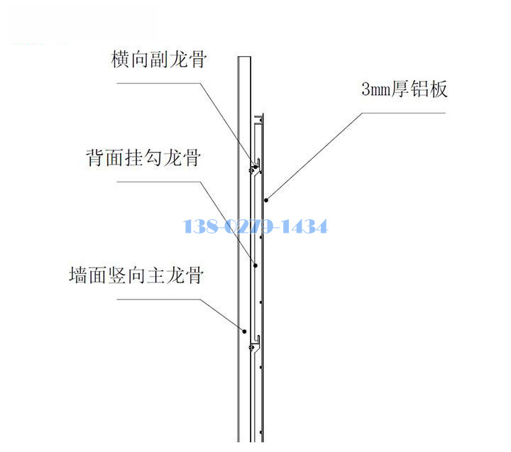 干掛鋁單板安裝節(jié)點