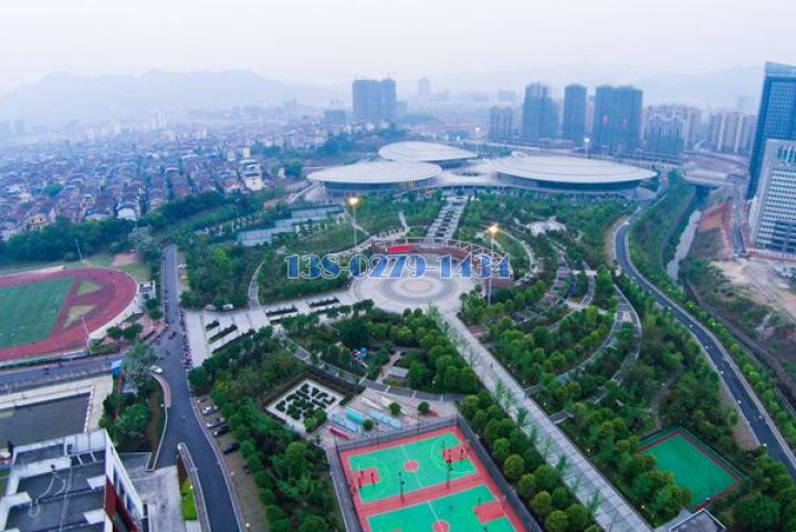 福建沙县体育公园鸟瞰图 福建沙县体育公园鸟瞰图