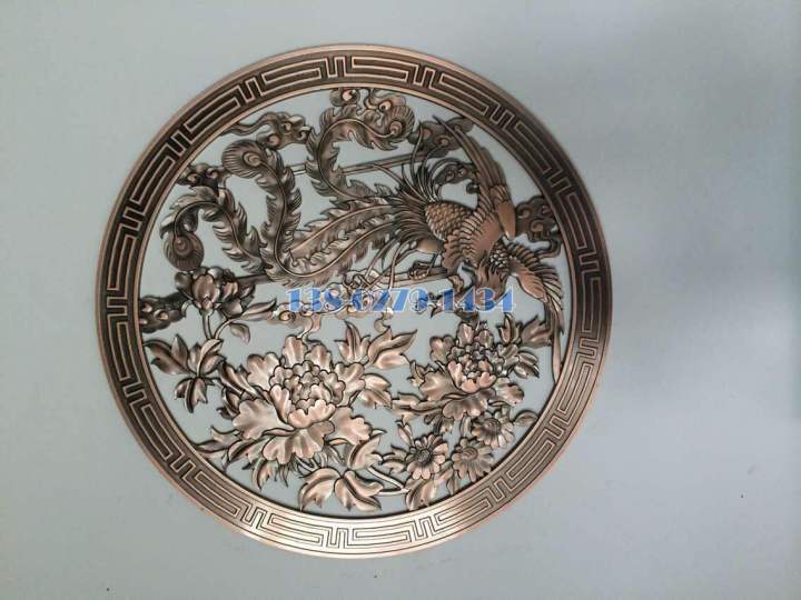 凤凰造型3D浮雕铝板工艺品 凤凰造型3D浮雕铝板工艺品