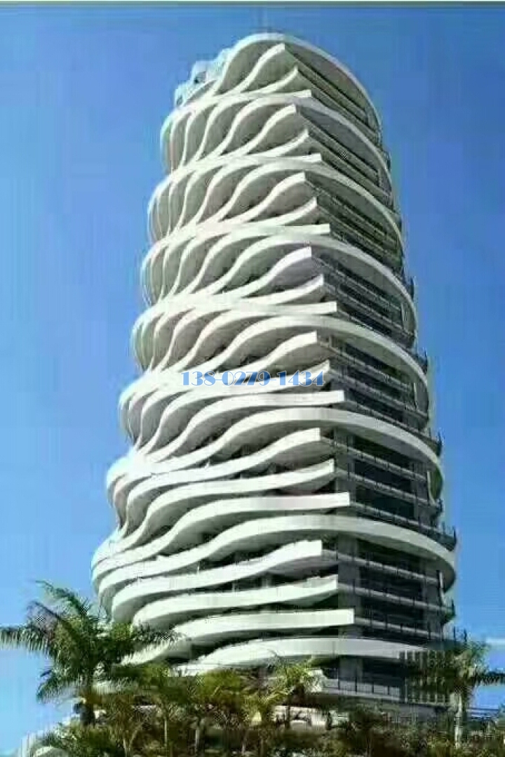酒店波浪形造型外墻