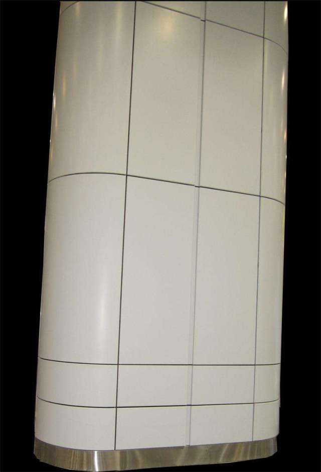 椭圆形包柱铝单板