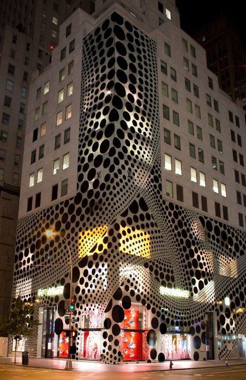 铝单板冲孔造型墙