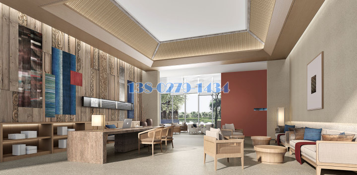 休閑室吊頂燈槽木紋鋁單