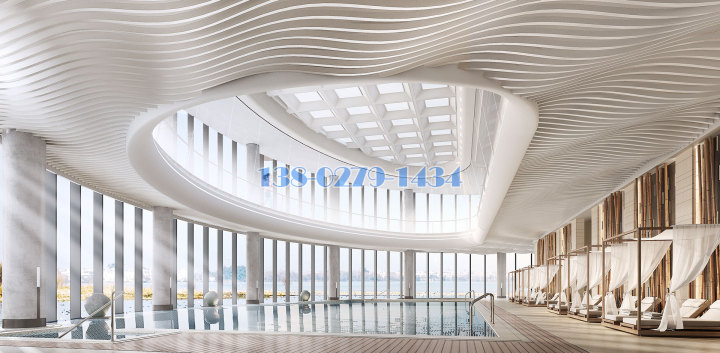 游泳池吊頂弧形鋁方通